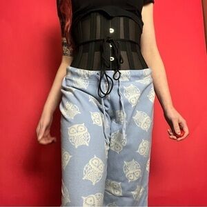 Blue and white owl PJ pants🤍💙​​​​​​​​​​​​​​​​​​​